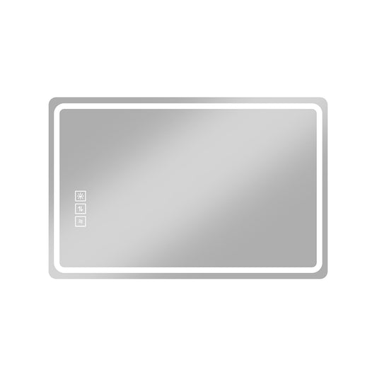 Bathroom Mirror Vanity Mirrors With Front Lights, Wall Mounted, Anti-Fog, Frameless, Horizontal Or Vertical