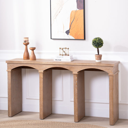 Archway Console Table - Antique Natural / Light Natural / Natural