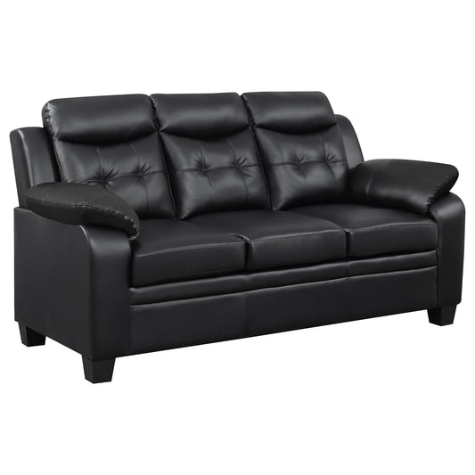 Castro - 2 Piece Living Room Set: Sofa & Loveseat - Black