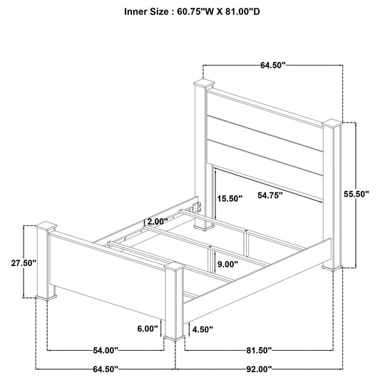 Sansome - Panel Bed