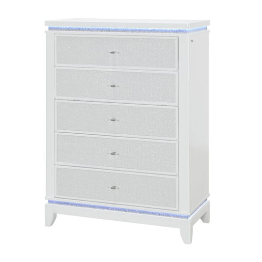 Adalid - Chest With LED Lighting - White