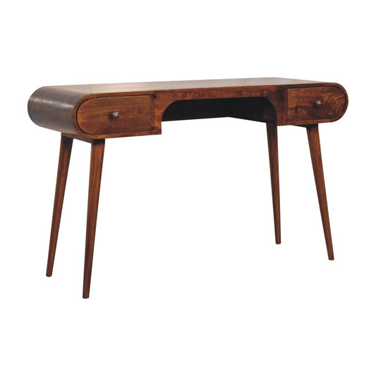 London - Arch Writing Desk - Dark Brown