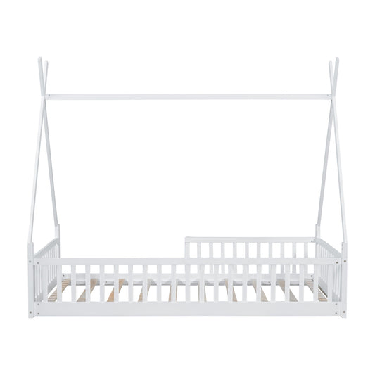 House Shaped Design Bed With Fence