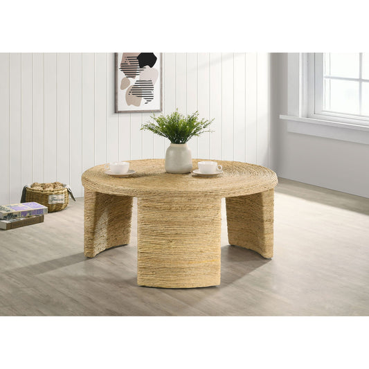 Mize - Round Coffee Table - Natural
