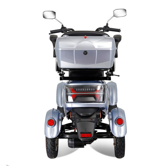 Electric Mobility Scooter With Big Size, High Power - Silver