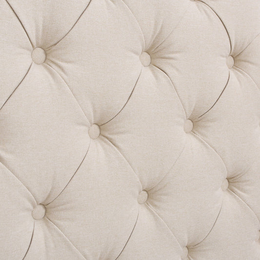 Fontana - Handcrafted Wingback Upholstered Platform Bed Frame