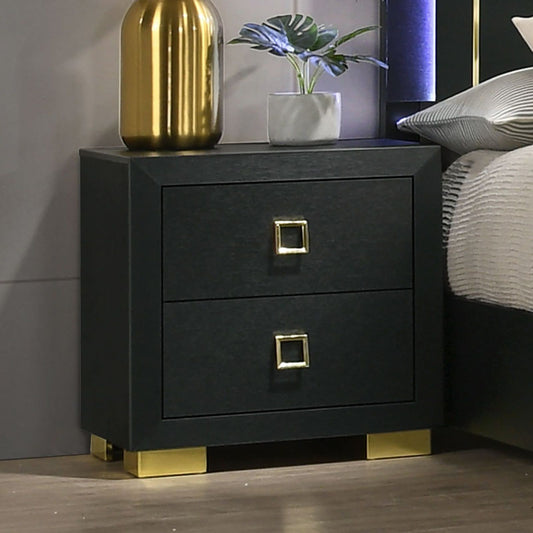 Nightstand, Bedside Table - Black