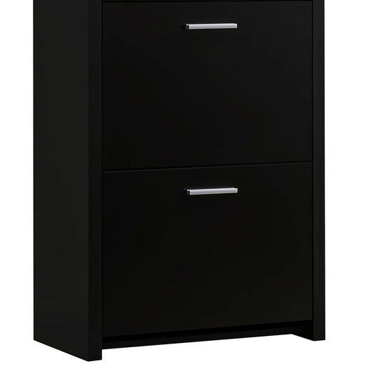 3 Drawer Shoe Rack - Black