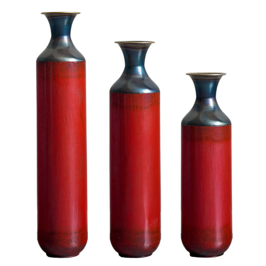 Modern Droplet Shaped Floor Vase Set, 3 Piece Home Decor