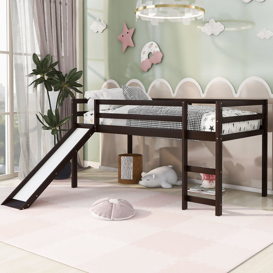Loft Bed With Slide, Multifunctional Design