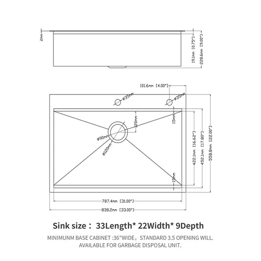 Drop In Kitchen Sink With Workstation, 16 Gauge - Brushed Nickel