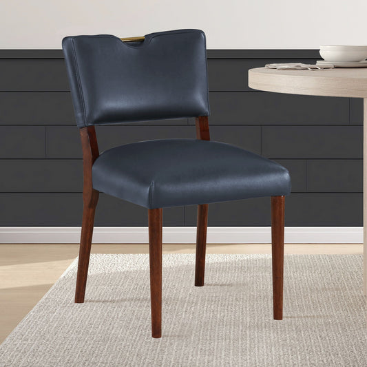 Bryson Retro Modern Dining Chair (Set of 2) - Dark Navy
