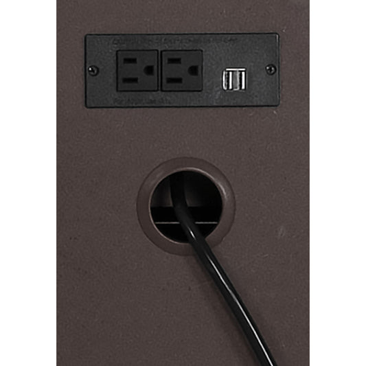 2 Drawer Nightstand - Taupe