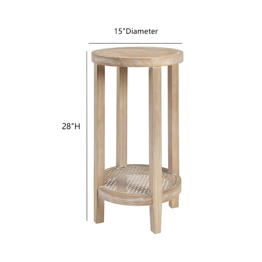 Bedford - Round Accent Table - Reclaimed Wheat