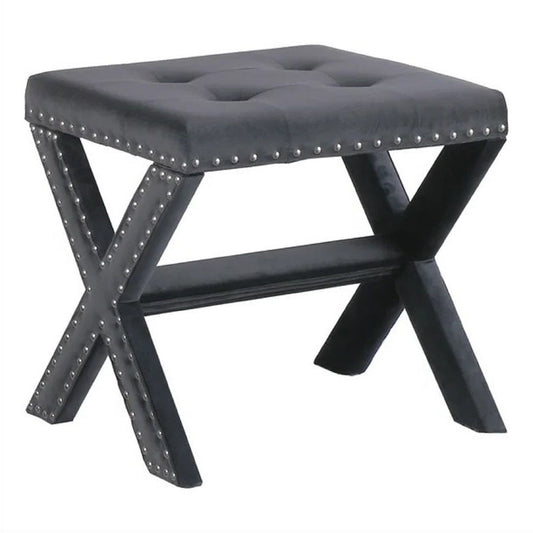 Upholstered Accent Bench With Nailhead Trim