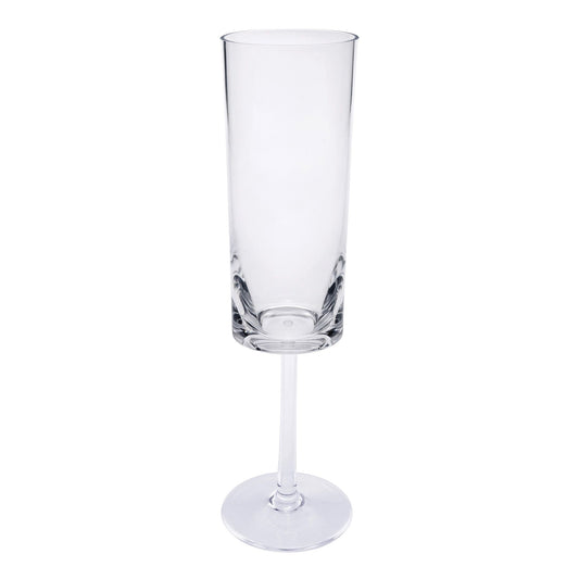 Oval Halo - Acrylic Champagne Flutes (Set of 4)