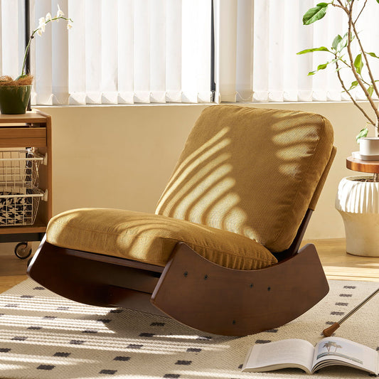 Comfortable High-Quality Upholstery Glider Rocking Chair