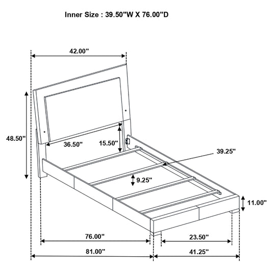 Dulcey - Bedroom Set & LED