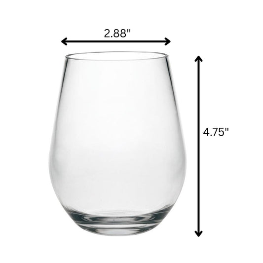 Halo - Oval Hi Ball Tritan Plastic Drinking Glasses, Bpa Free, 20Oz (Set of 4) - Clear