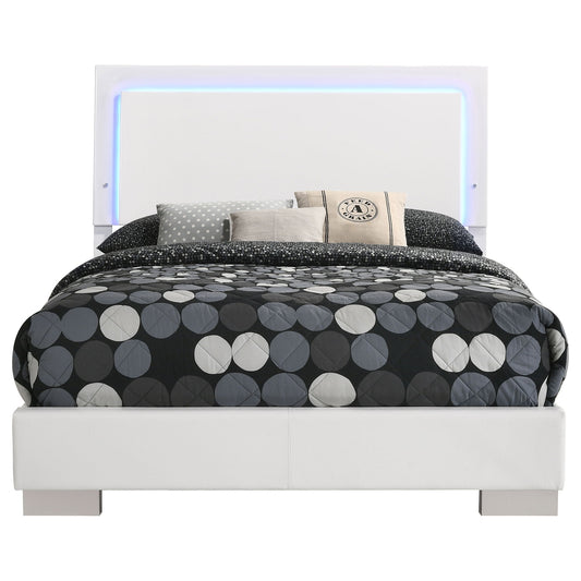 Felicity - LED Panel Bed With Built In Lighting