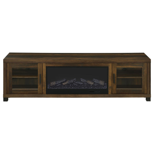 Temby - Fireplace TV Stand With Flameless Ambience - Pine Wood