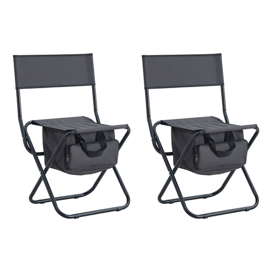 Folding Outdoor Chairs With Storage Bag, Portable Chair For Indoor, Outdoor Camping, Picnics And Fishing
