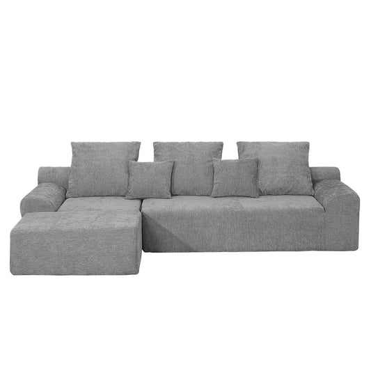 Modern L Shaped Sectional Sofa With Adjustable Configurations