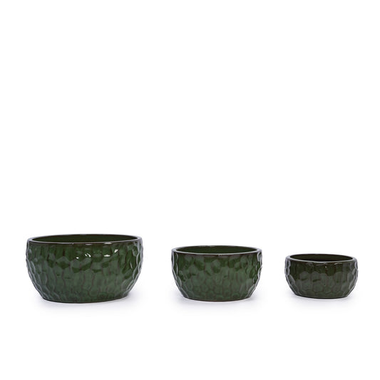 3 Pieces Ceramic Flowerpot