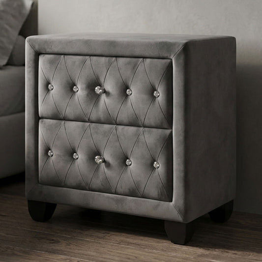Sophia - 2 Drawer Nightstand - Gray