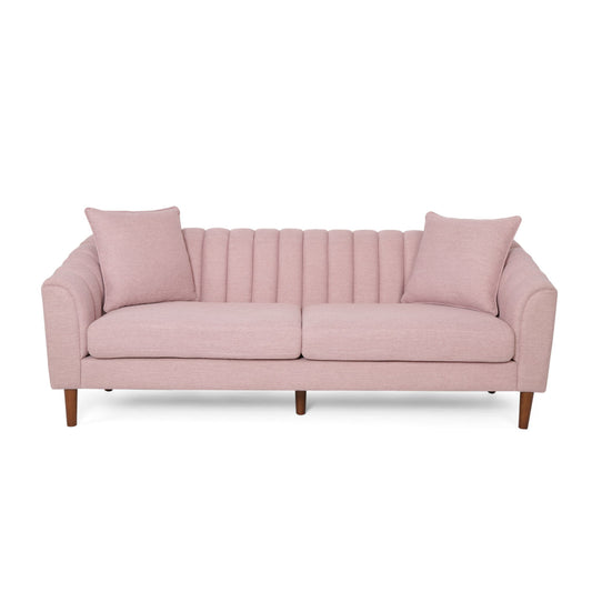 Contemporary 3 Seater Sofa With Plush Accents