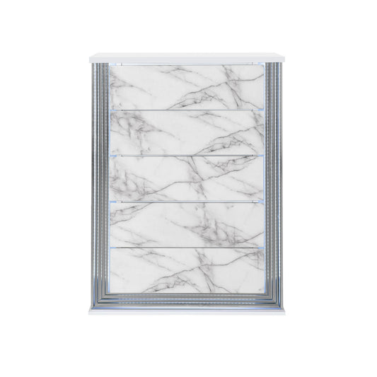 Moon - Chest With LED - White Marble