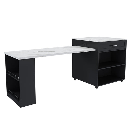 Expandable Kitchen Island With Power Outlet