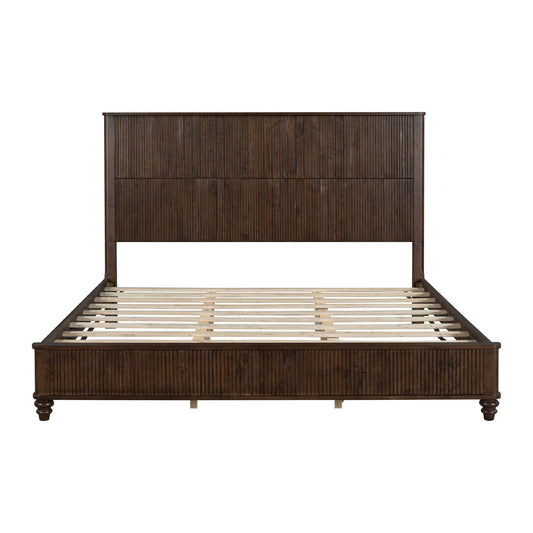 Platform Bed Frame & Tall Headboard