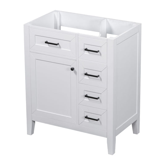 Modern Bathroom Vanity Base Only With Drawers, Freestanding Design