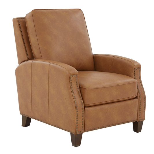 Jack - Push Back Recliner With Track Arms And Nailhead Accents