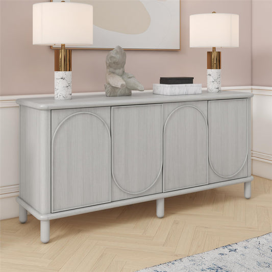 Selena - Credenza - Rustic White