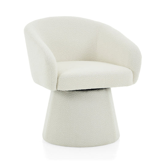 Modern Swivel Accent Chair With Ergonomic Barrel Design