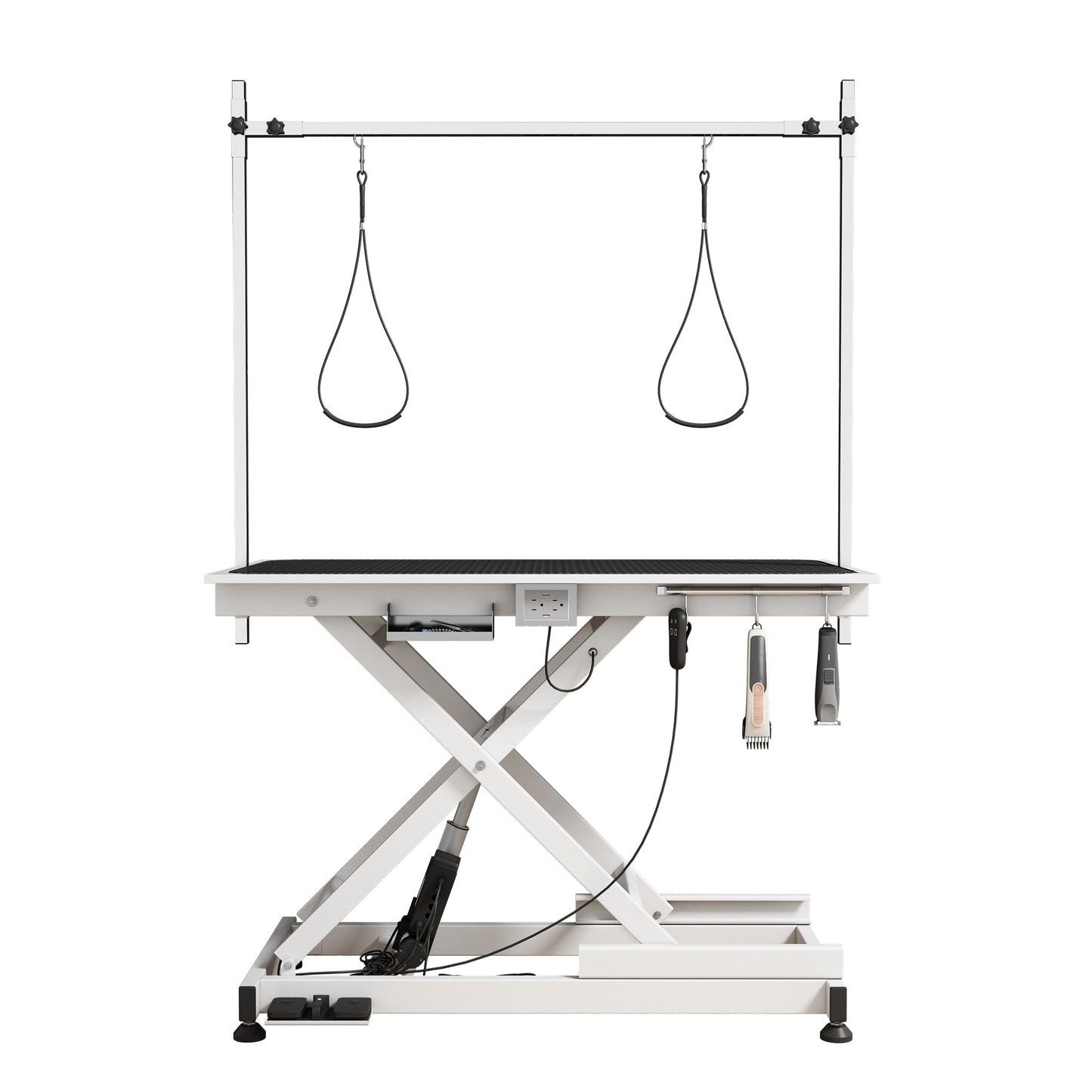 Super Deluxe Electric Pet Grooming Table, 110V / 220V Professional Groomer Recommend Adjustable Height