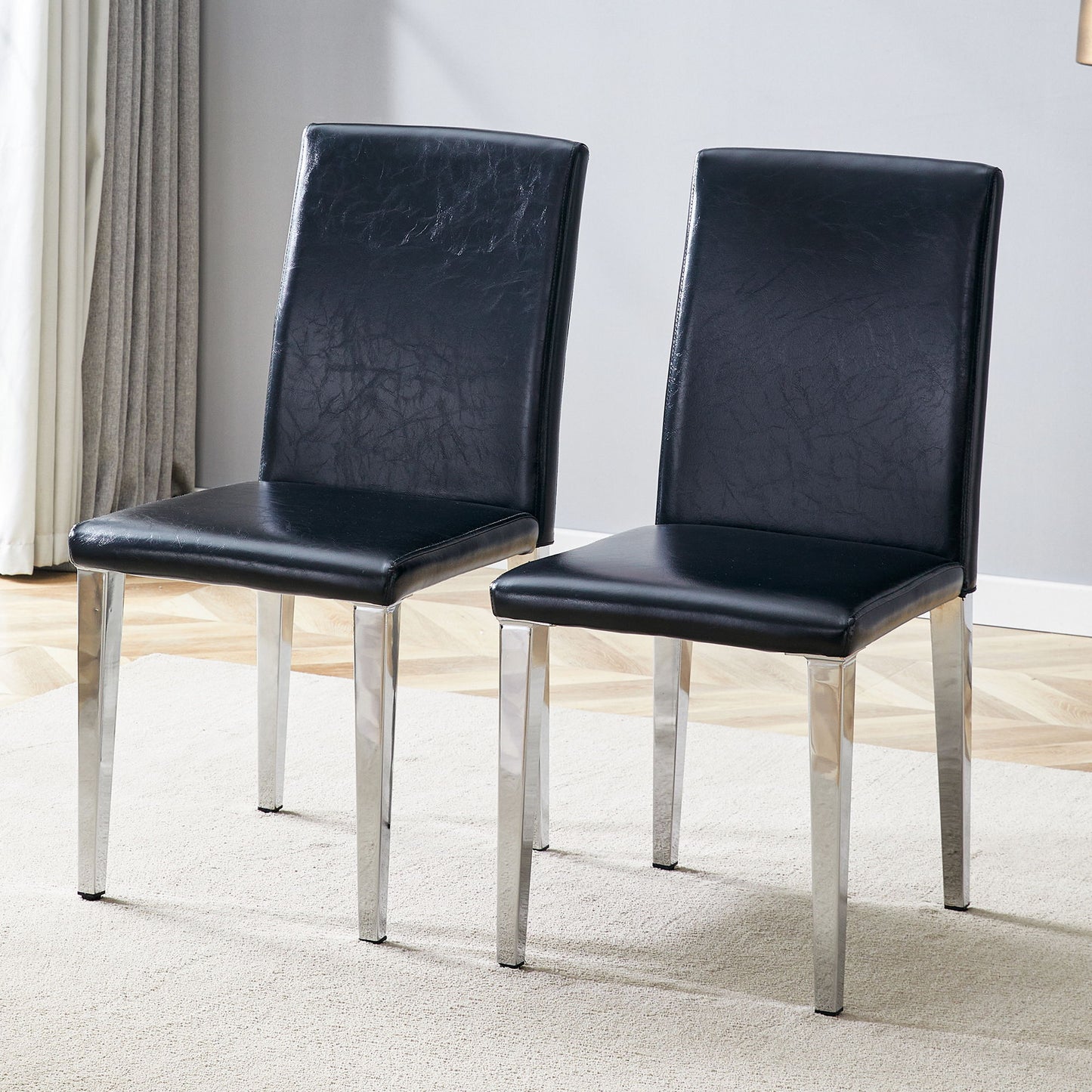 Simple And Versatile Dining Chairs With Metal Legs