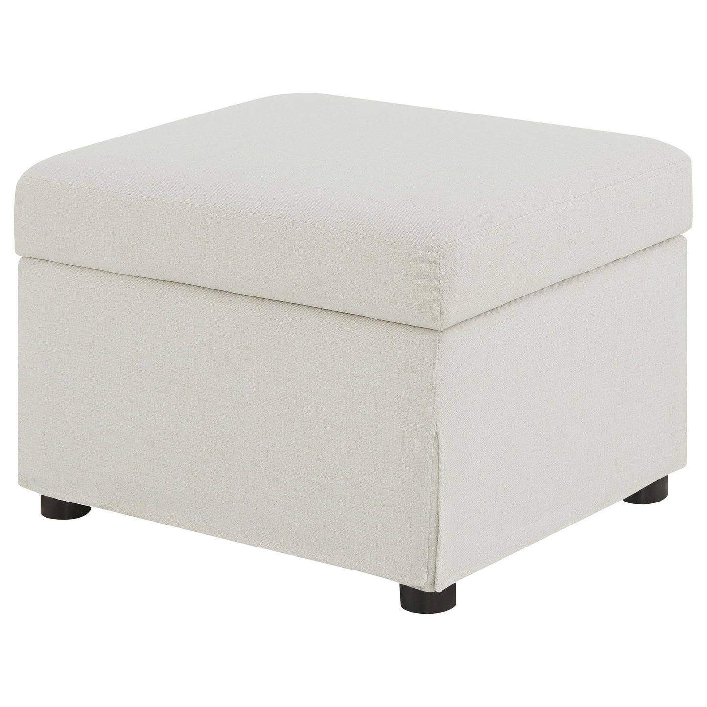 Merced - Upholstered Hydraulic Lift Top Storage Ottoman - Beige