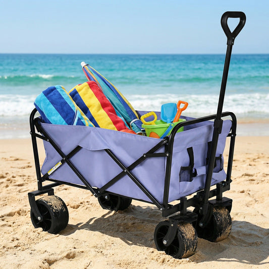 Wagons Carts Heavy Duty Foldable With Big Wheels
