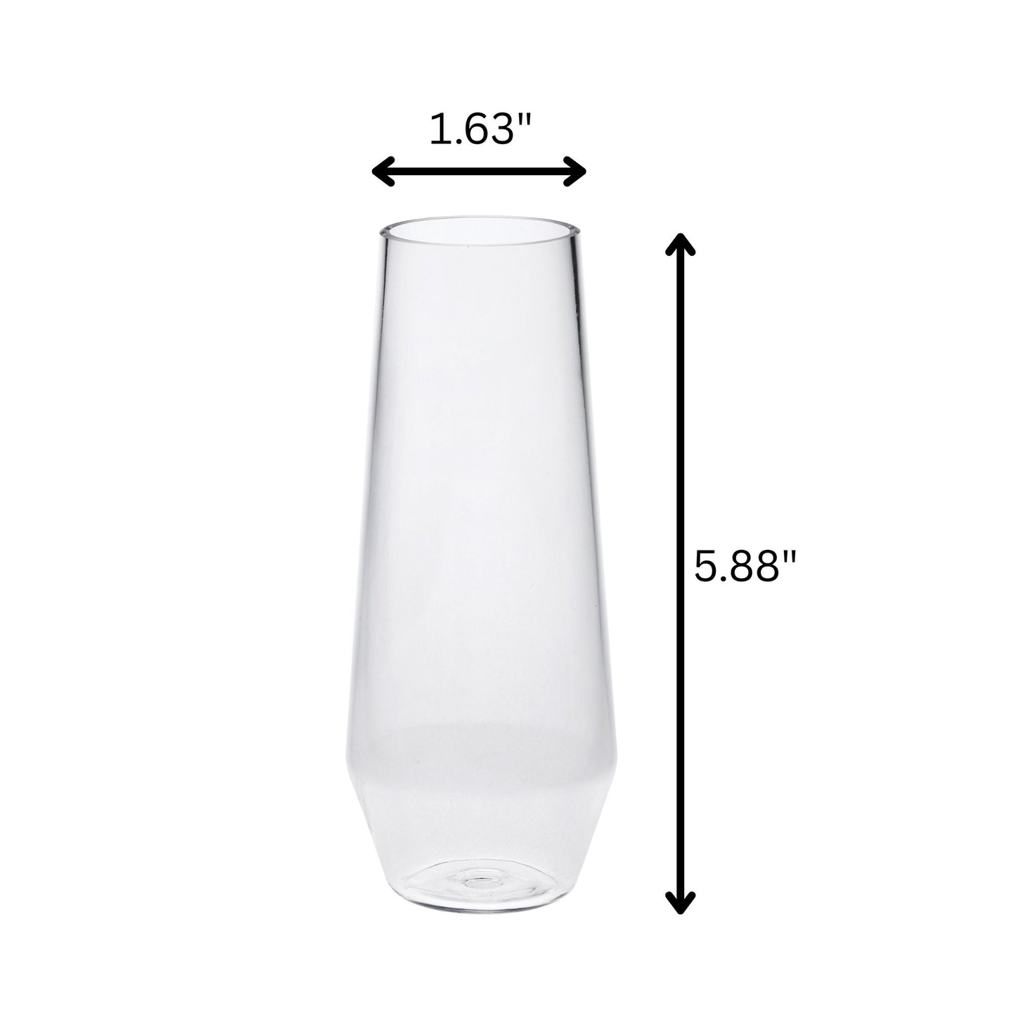 Tritan Lexington - Unbreakable Plastic Champagne Flutes, 9Oz (Set of 4) - Clear