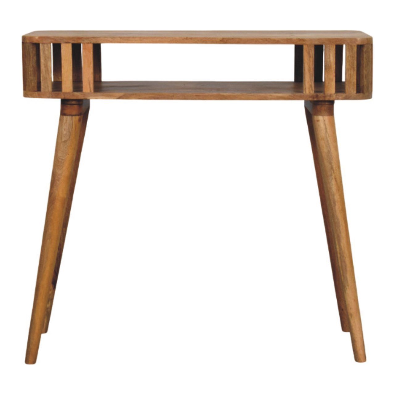 Slatted Console - Light Brown