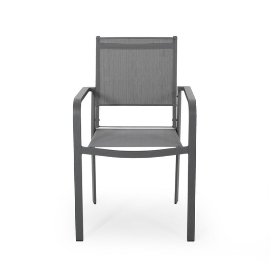 Waterfal - Outdoor Aluminum Dining Chair With Mesh Seat (Set of 2)