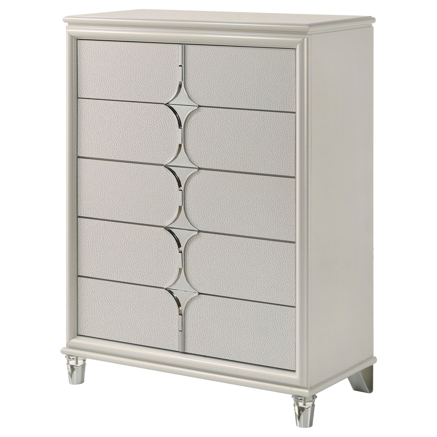 Gwendolyn - 5 Drawer Bedroom Chest Of Drawers - White
