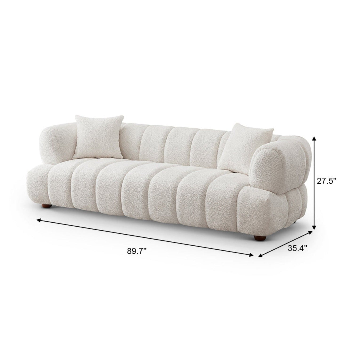 Jasmin - Elegant Upholstered Sofa