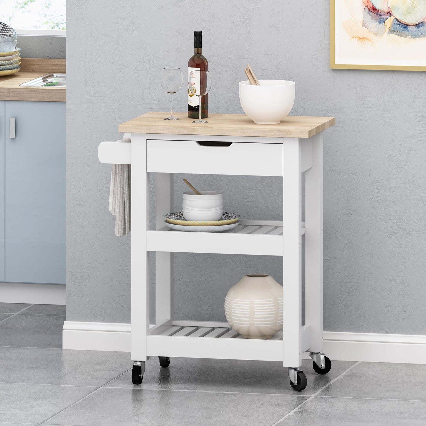 Tattnall - Kitchen Cart With Wheels