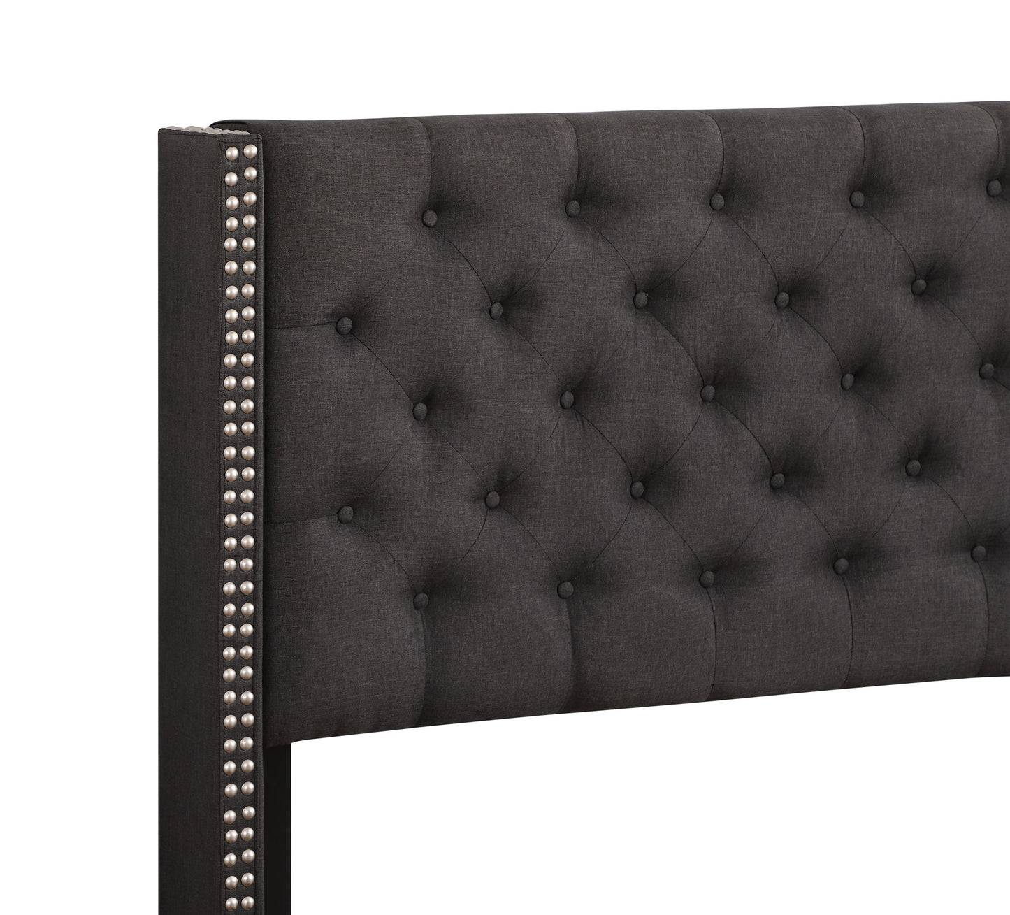 Nailhead Bed Transitional Vibrant