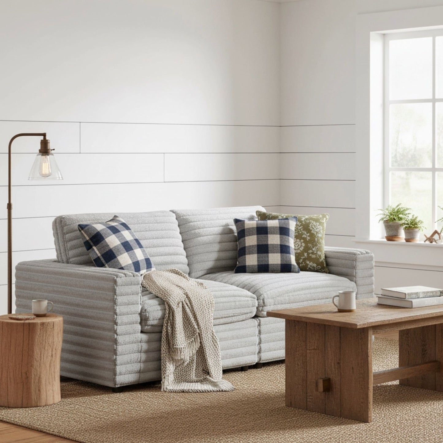 Jenny - 2 Piece Sofa Sectional - Gray