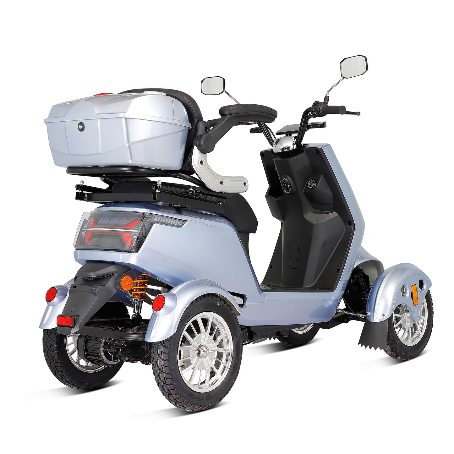 Electric Mobility Scooter With Big Size, High Power - Silver